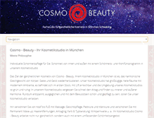 Tablet Screenshot of cosmo-beauty.de